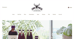 Desktop Screenshot of firstpresscoffee.com